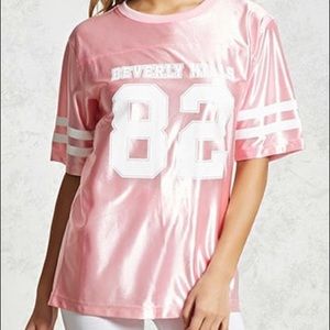 Beverly Hills pink silk jersey